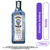 Ginebra Bombay Sapphire 700 ml x 1 und