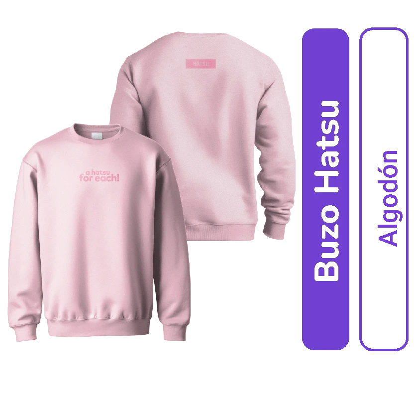 Hoodie Hatsu Pink T.S