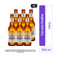 Cerveza Andina botella 300 ml x 6und