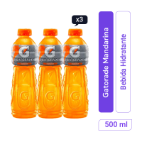 Hidratante Gatorade Madarina Pet 500 ml x 3und