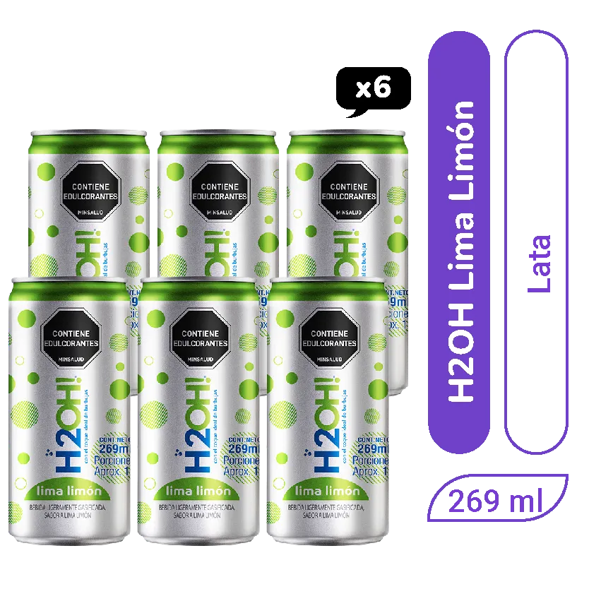 H2Oh! Lima Limón Lata 269 ml x 6und