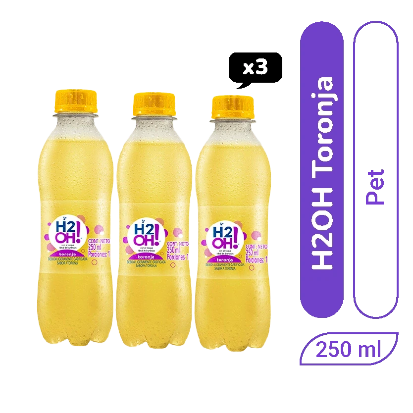 H2Oh! Toronchelo Pet 250 ml x 3 und