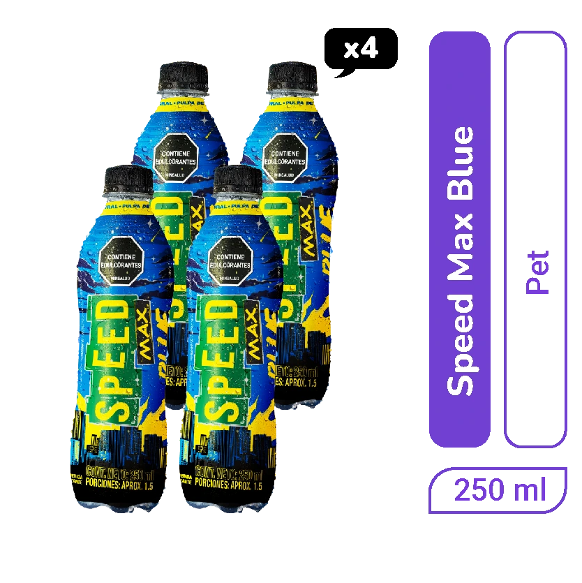 Energizante Speed Max Blue Pet 250 ml x 1 und